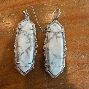Kendra Scott White Howlite Earrings
